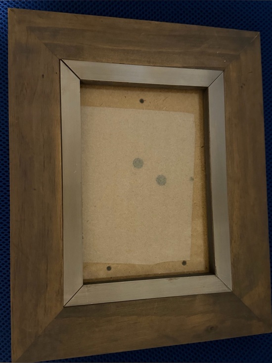 Other - Set of Two Rustic Brown Wood Photo Frames